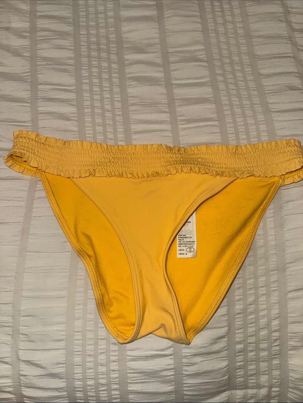 Hollister Yellow Ruffle Bikini Bottoms